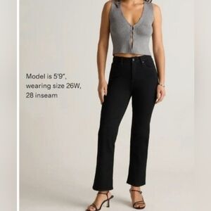 Quince Bella Strerch Straight Jeans, 28